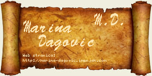 Marina Dagović vizit kartica